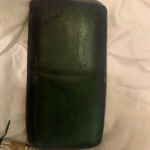 Gucci Black and Green Leather Wallet